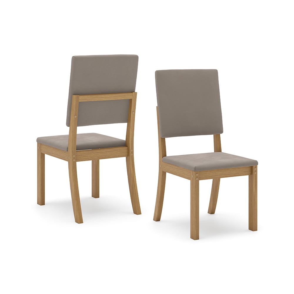 JUEGO DE COMEDOR 4 SILLAS HOME MOBILI ACAI CAFÉ - 3