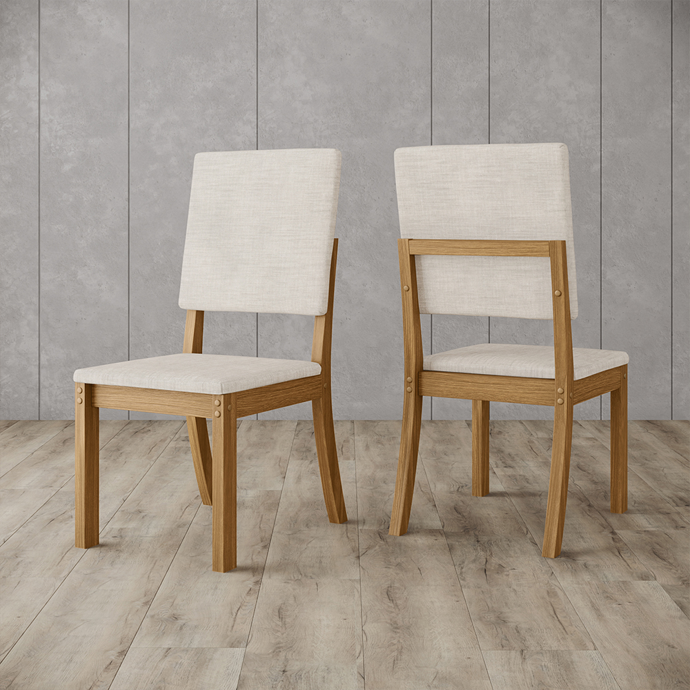 JUEGO DE COMEDOR 4 SILLAS HOME MOBILI ACAI BEIGE - 6