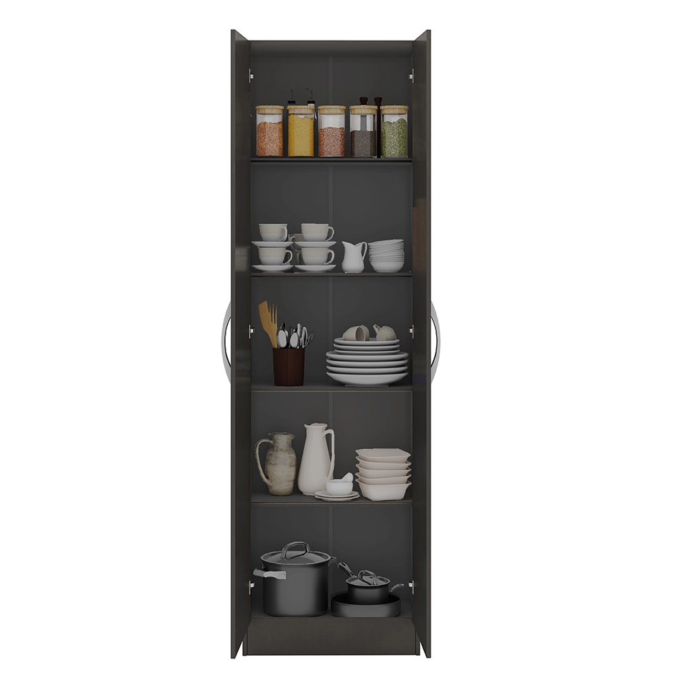 DESPENSA HOME MOBILI MUNITA MDP 2 PUERTAS NEGRO - 4