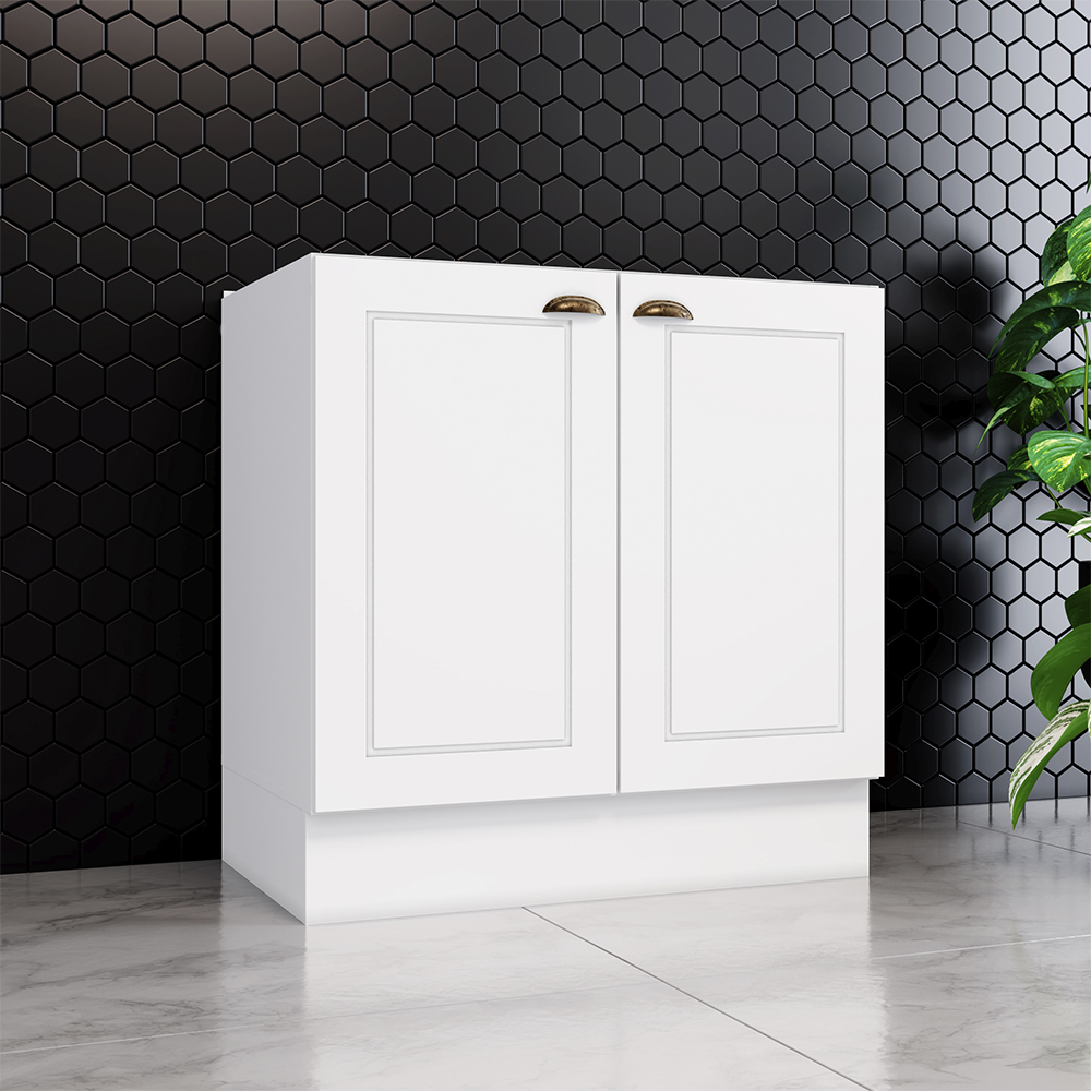 MUEBLE HOME MOBILI NATURE MDP 2 PUERTAS BLANCO MÓDULO BAJO - 3