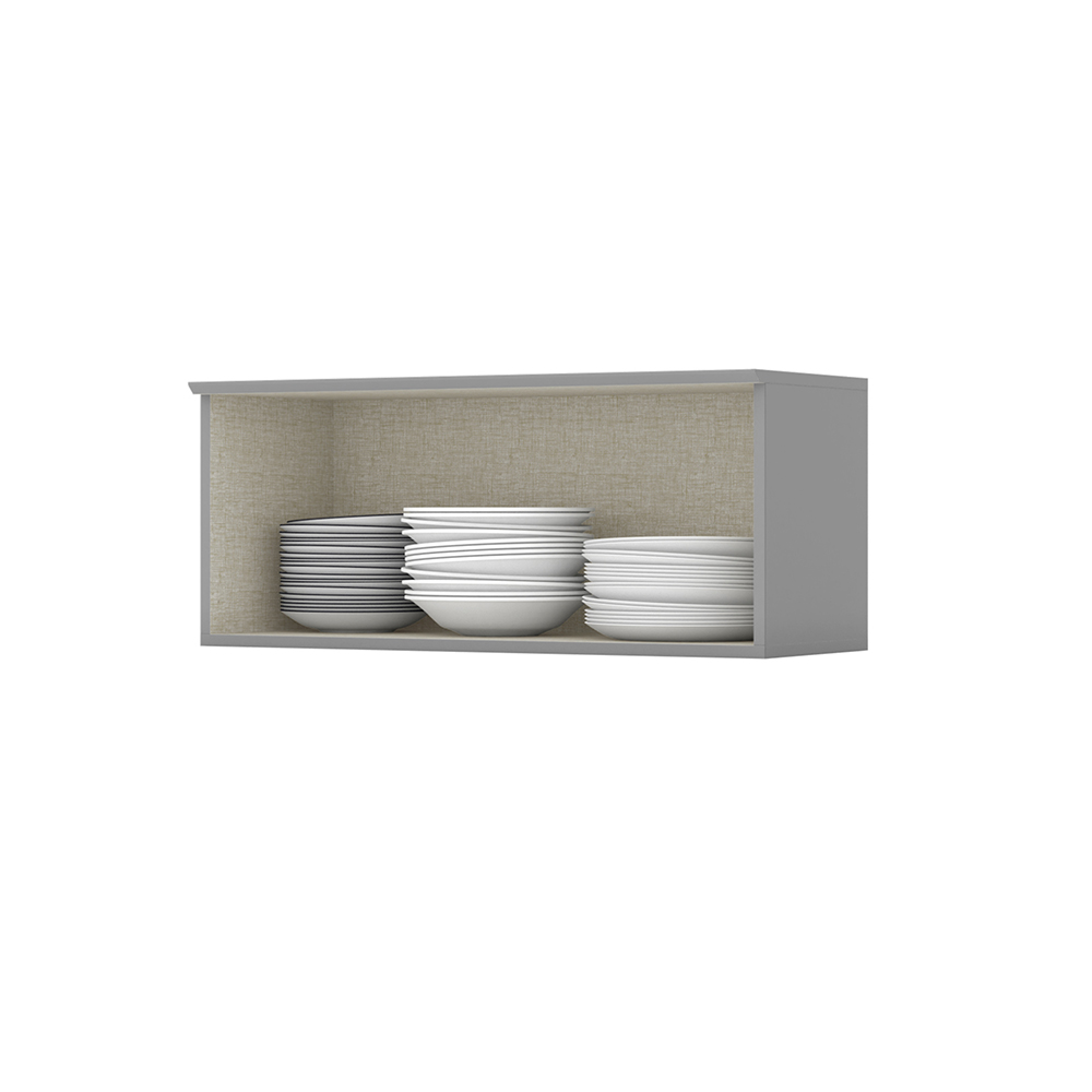 MUEBLE HOME MOBILI AMERICANO MDP GRIS MÓDULO ALTO 1P - 2