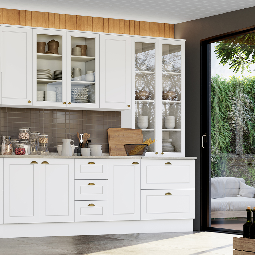 MÓDULO HOME MOBILI AMERICANA ALTO 1 PUERTA BLANCO MDP - 4