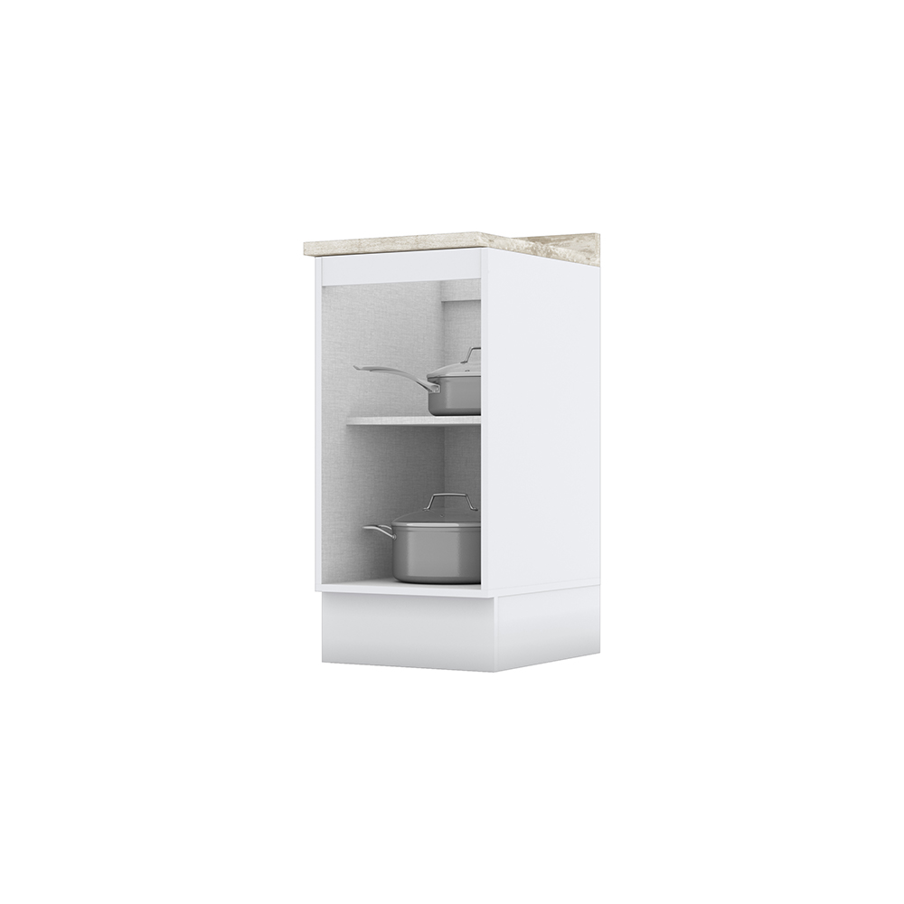 MUEBLE HOME MOBILI AMIT MDP 1 PUERTA BLANCO MODULO BAJO - 2