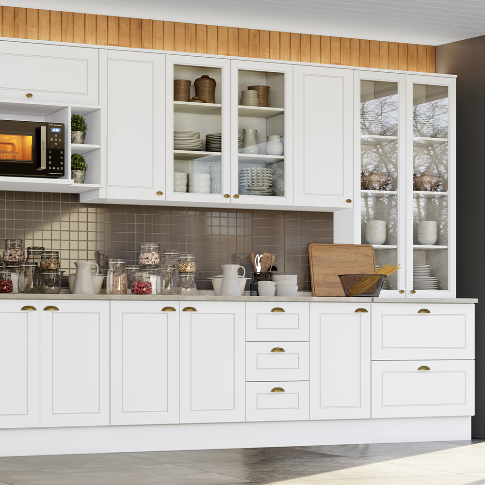 MUEBLE HOME MOBILI AMIT MDP 1 PUERTA BLANCO MODULO BAJO - 4