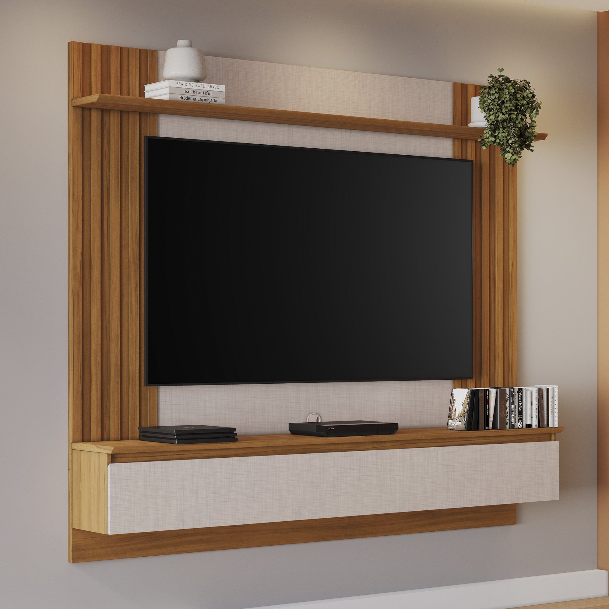 PANEL TV65' HOME MOBILI PRIUS NT 1365 BLANCO OW/NATURAL - 6