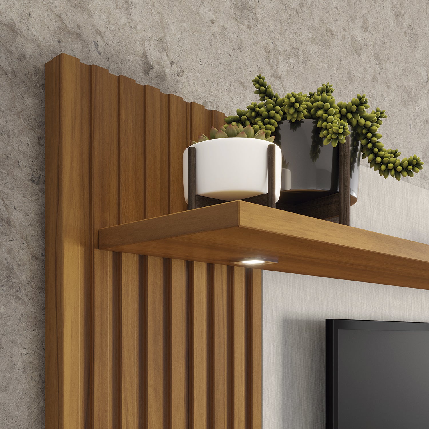 PANEL TV65' HOME MOBILI ORLA NT 1355 BLANCO OW/NATURAL - 4