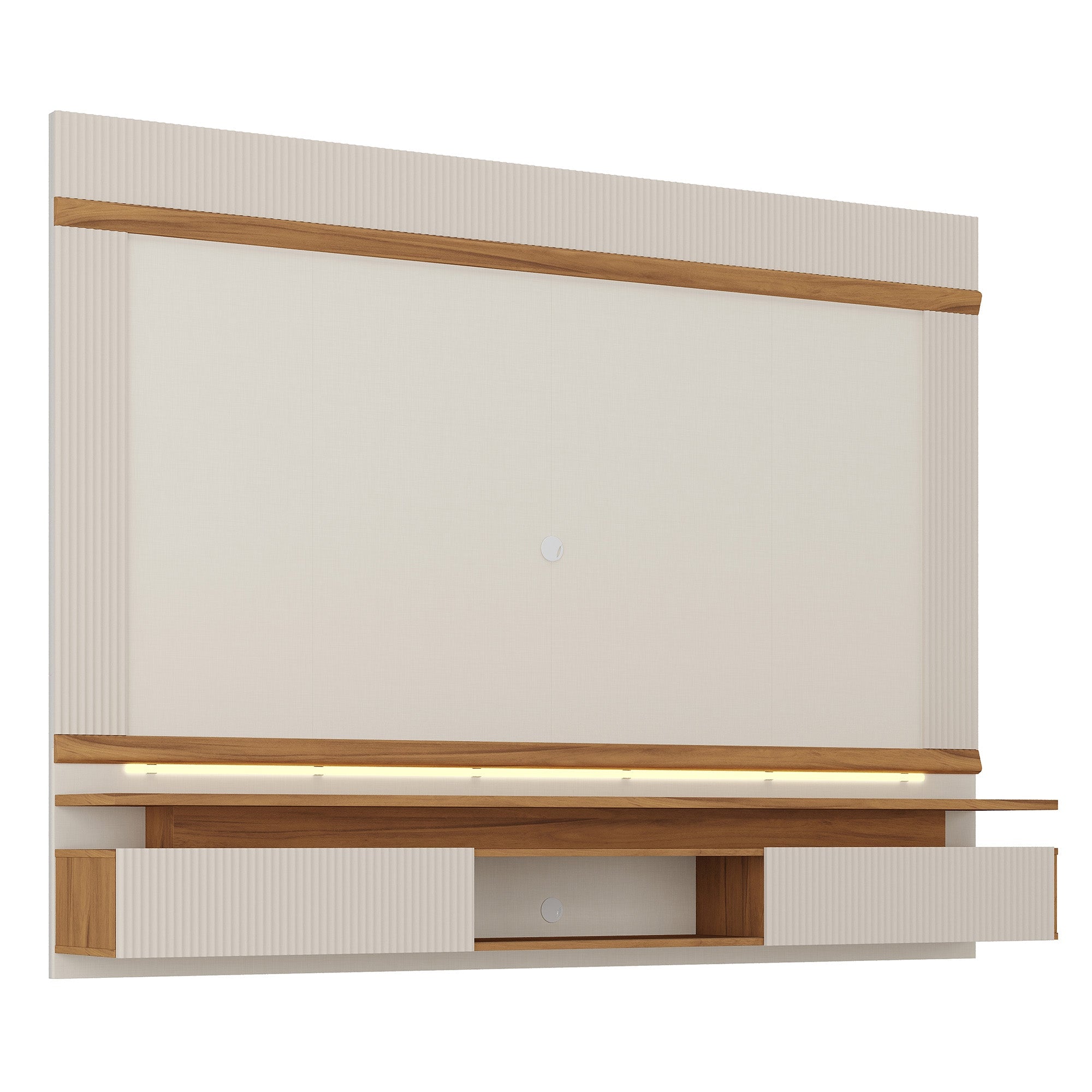 PANEL TV75' HOME MOBILI NT1370 BLANCO HERMES OW/NOGAL - 4