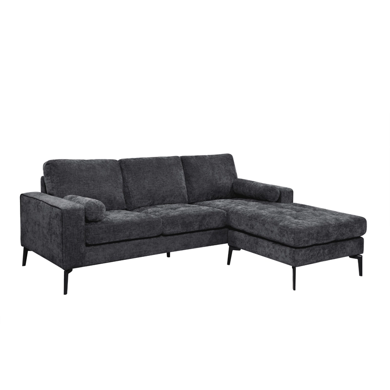 SOFA MODULAR HOME MOBILI JSS-235 BALTIMORE GRIS ACERO - 2