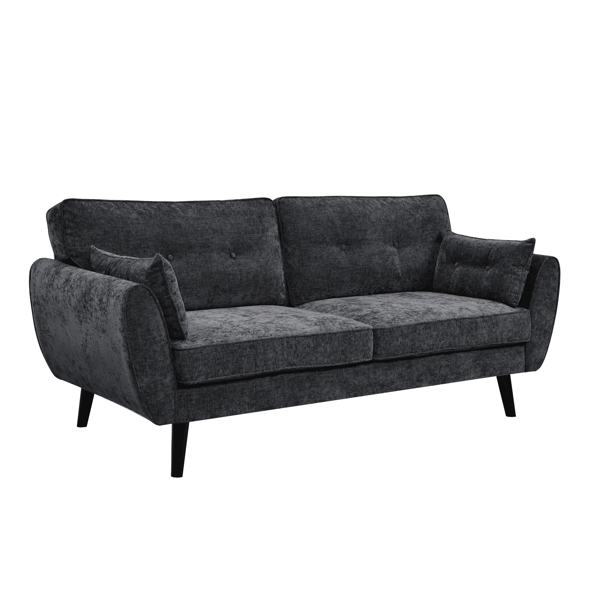 SOFA 3 CUERPOS HOME MOBILI JSS-998 DALLAS3 GRIS ACERO - 2