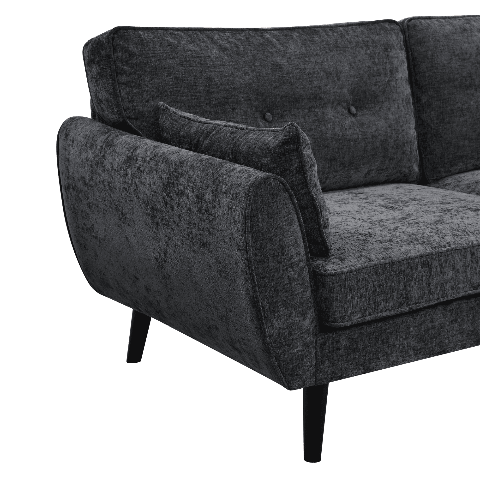 SOFA 3 CUERPOS HOME MOBILI JSS-998 DALLAS3 GRIS ACERO - 3