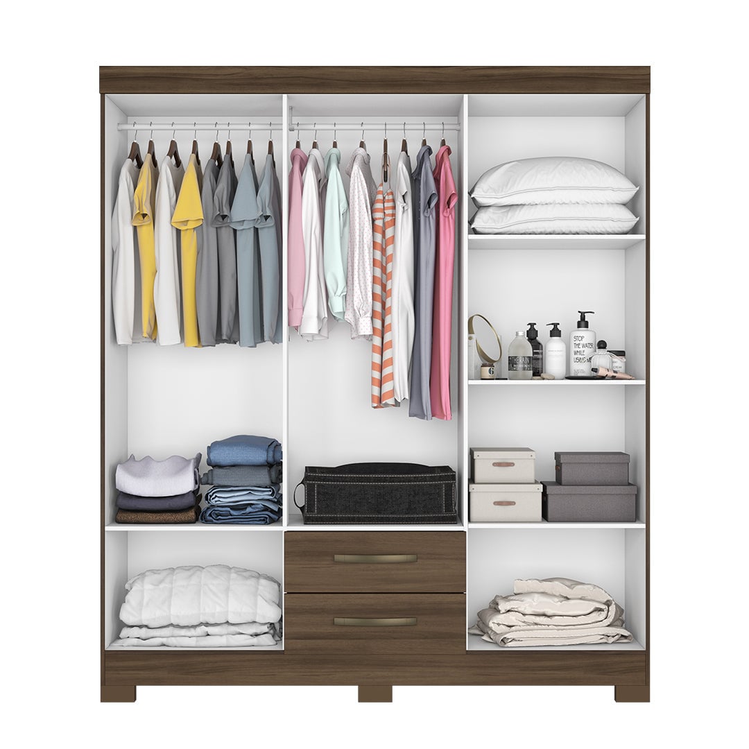 CLOSET HOME MOBILI 6 PUERTAS 3 CAJONES NT 5130 ANDER NOGAL - 3