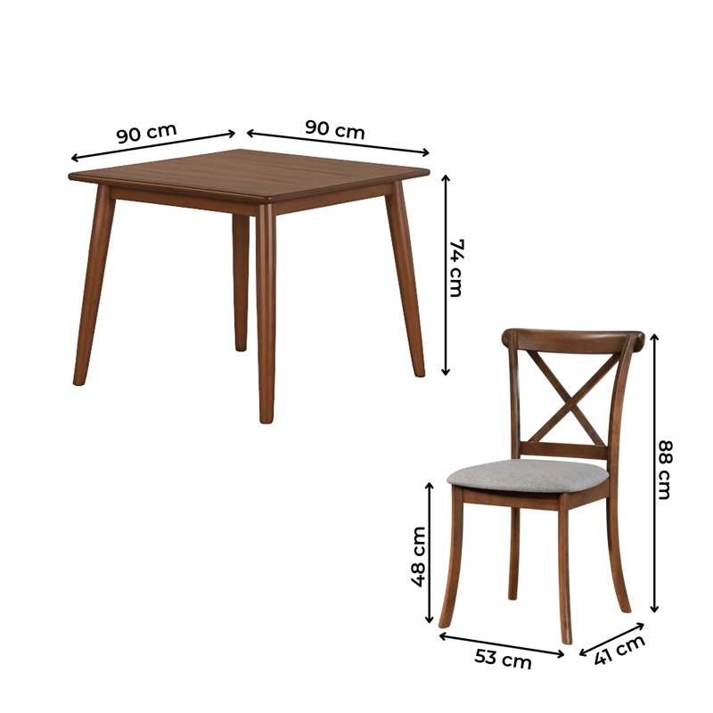 JUEGO DE COMEDOR HOME MOBILI  4 SILLAS ZAGREB - 5