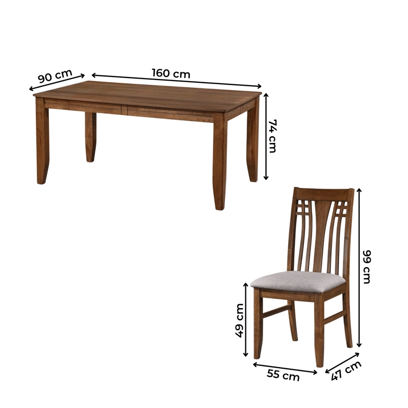 JUEGO DE COMEDOR HOME MOBILI 6 SILLAS LYON - 5