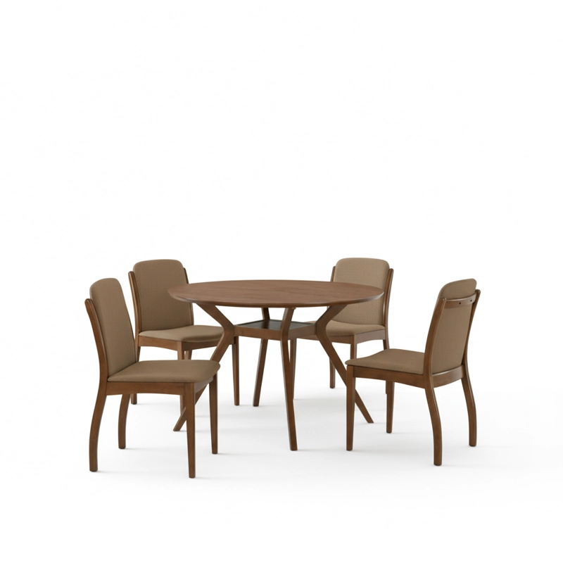JUEGO DE COMEDOR HOME MOBILI 4 SILLAS MENPHIS - 1
