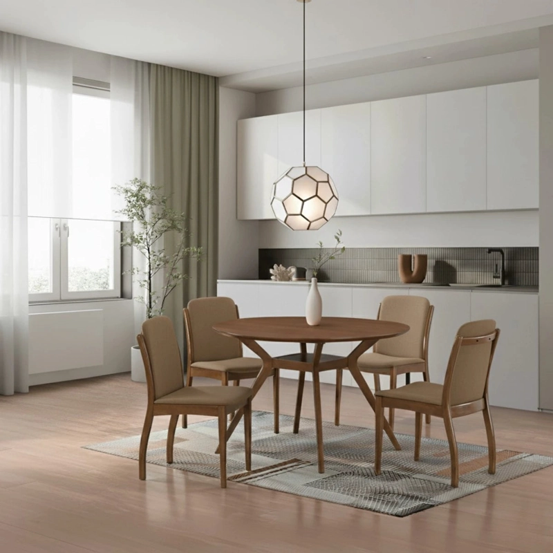 JUEGO DE COMEDOR HOME MOBILI 4 SILLAS MENPHIS - 2