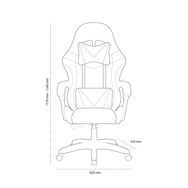 SILLA GAMER HOME MOBILI OC N3 FORNIT - 6