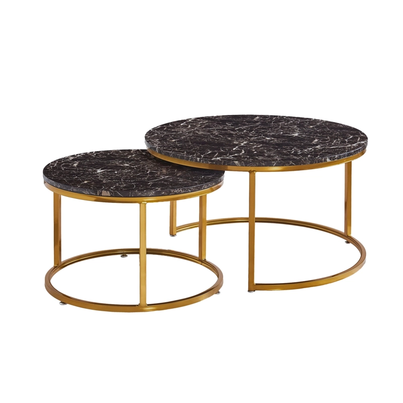 SET MESA CENTRO HOME MOBILI CT 708 NIDO BLACK - 1