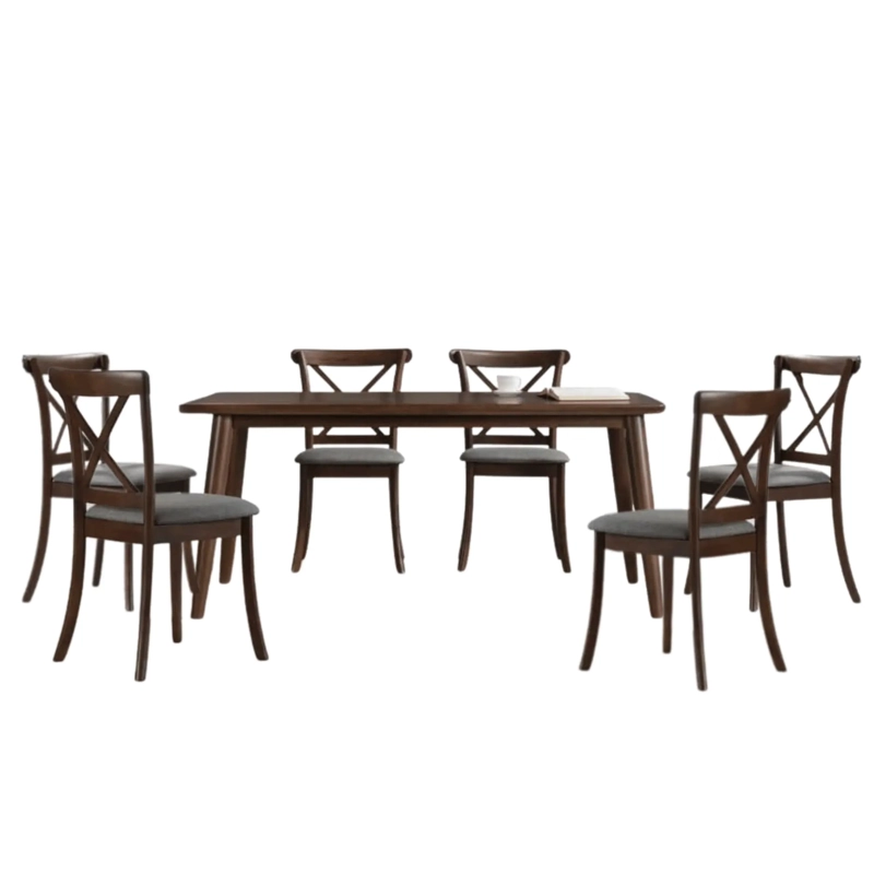 JUEGO DE COMEDOR HOME MOBILI 6 SILLAS ZAGREB - 1