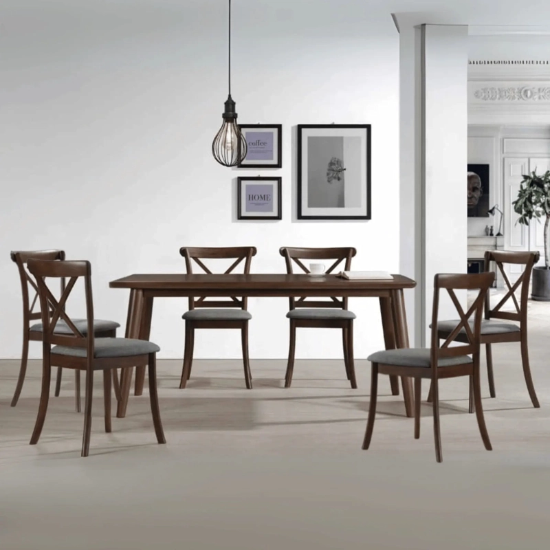 JUEGO DE COMEDOR HOME MOBILI 6 SILLAS ZAGREB - 2