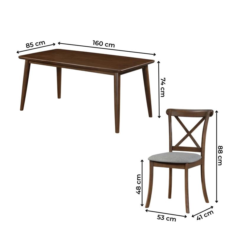 JUEGO DE COMEDOR HOME MOBILI 6 SILLAS ZAGREB - 5