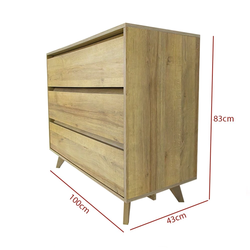 COMODA 3 CAJONES HOME MOBILI NIMBUS - 6