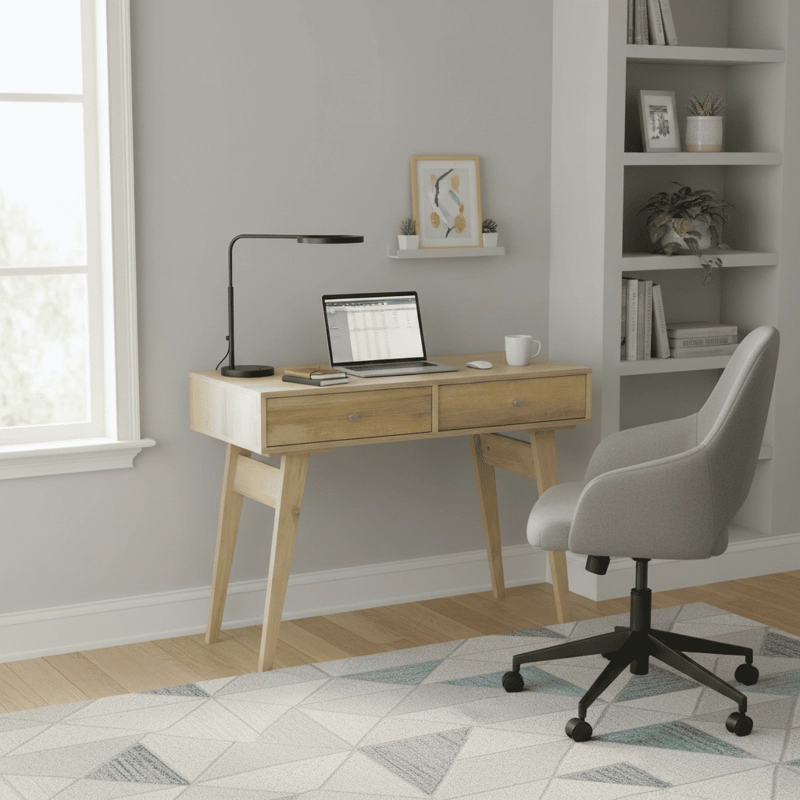ESCRITORIO 2 CAJONES HOME MOBILI PRAGA - 2