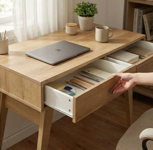 ESCRITORIO 2 CAJONES HOME MOBILI PRAGA - 4