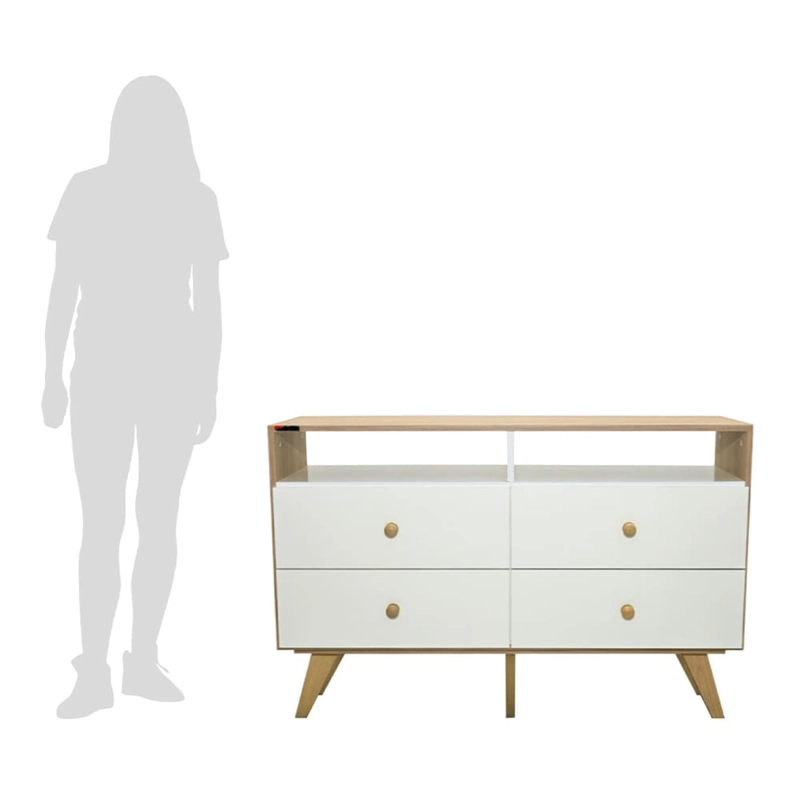 COMODA 4 CAJONES HOME MOBILI ALPES - 6