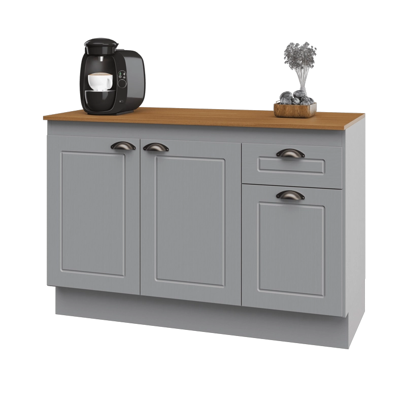 MUEBLE BASE AMERICANA NEO 3P 1C GRIS - 2