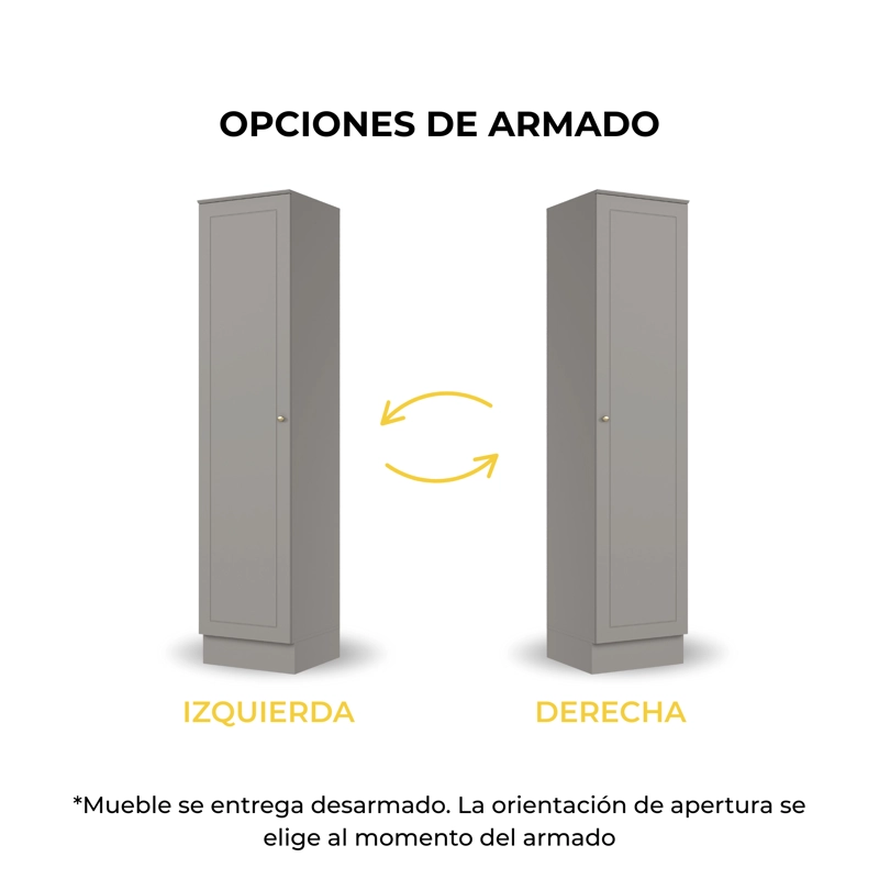 DESPENSA 1 PUERTA 50CM GRIS - 4
