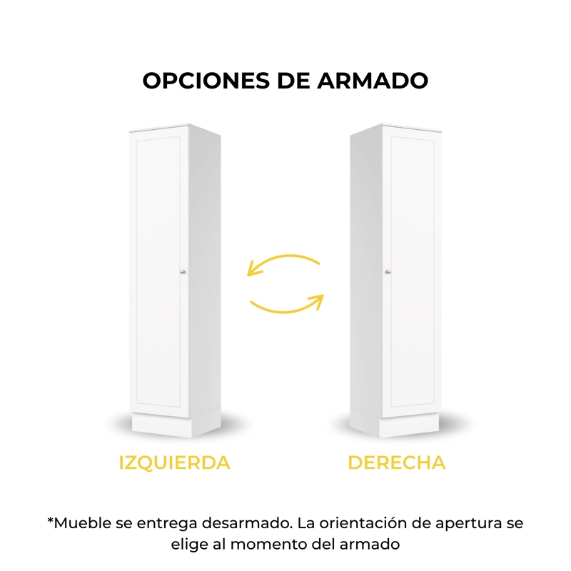 DESPENSA 1 PUERTA 50CM BLANCO - 4