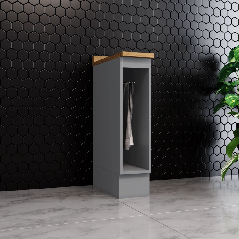 MUEBLE BAJO TOALLERO 20CM GRIS/ NATURE - 1