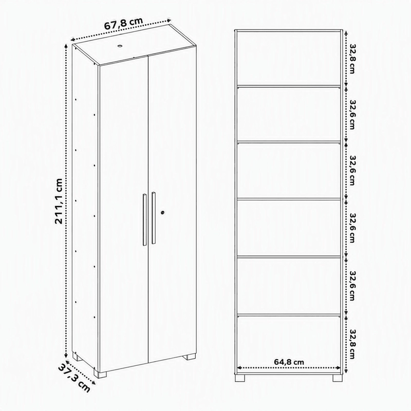 DESPENSA 2 PUERTAS DUBLIN OFF WHITE - 6