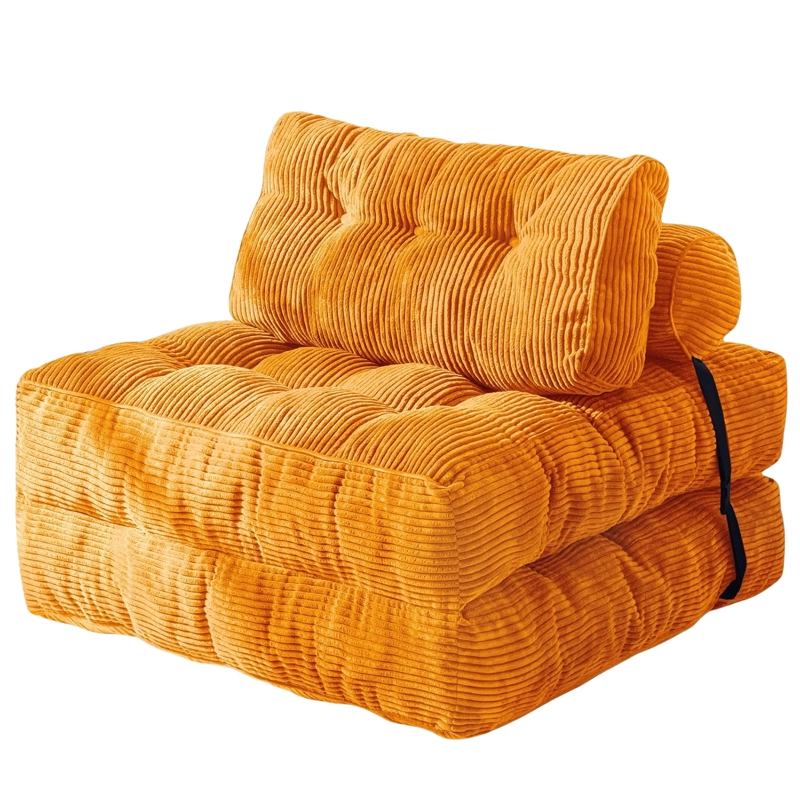 SILLA SOFA CAMA 155X81CM PUFF PLEGABLE ACOLCHADA HOGAR - 1
