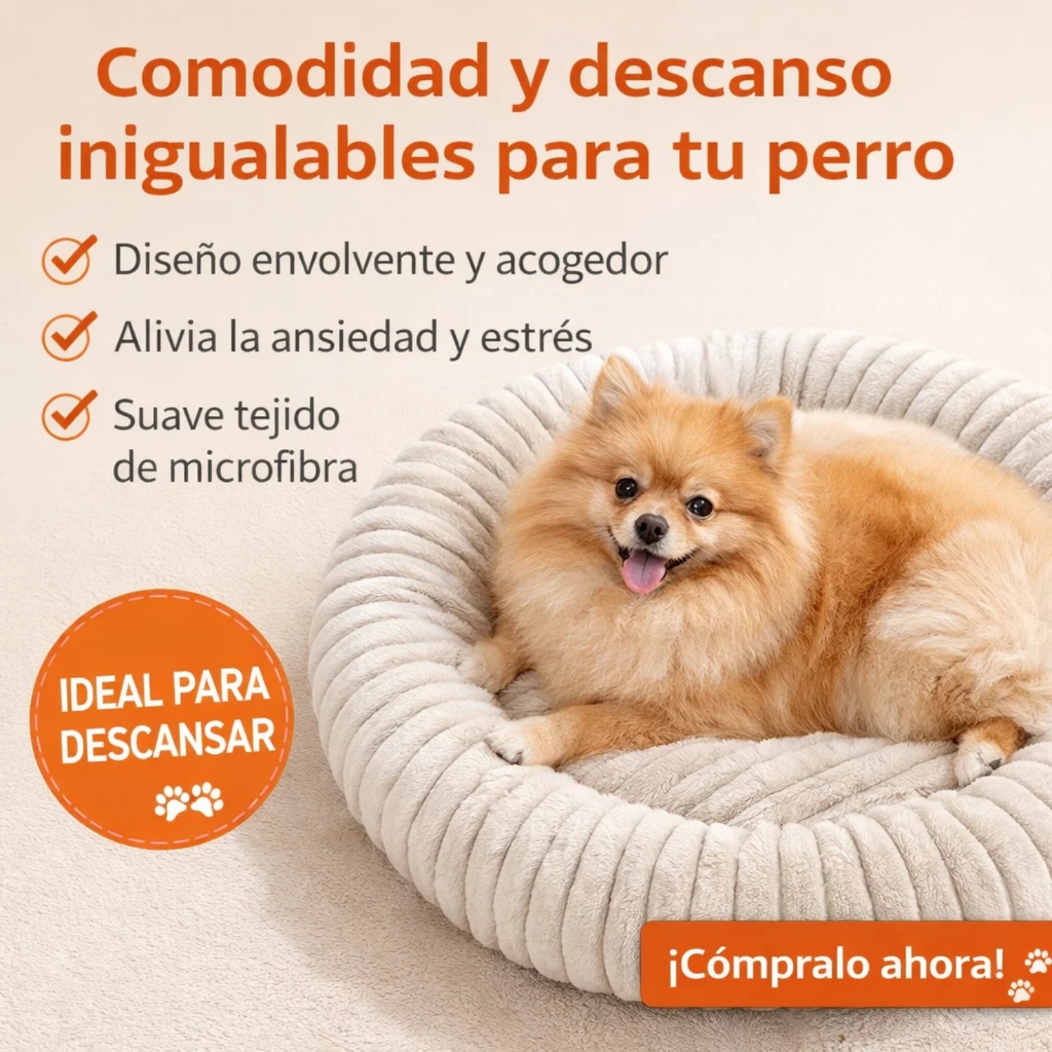 Cama Para Mascotas Cojín Acolchado Y Antideslizante 20cmx80cm - 4
