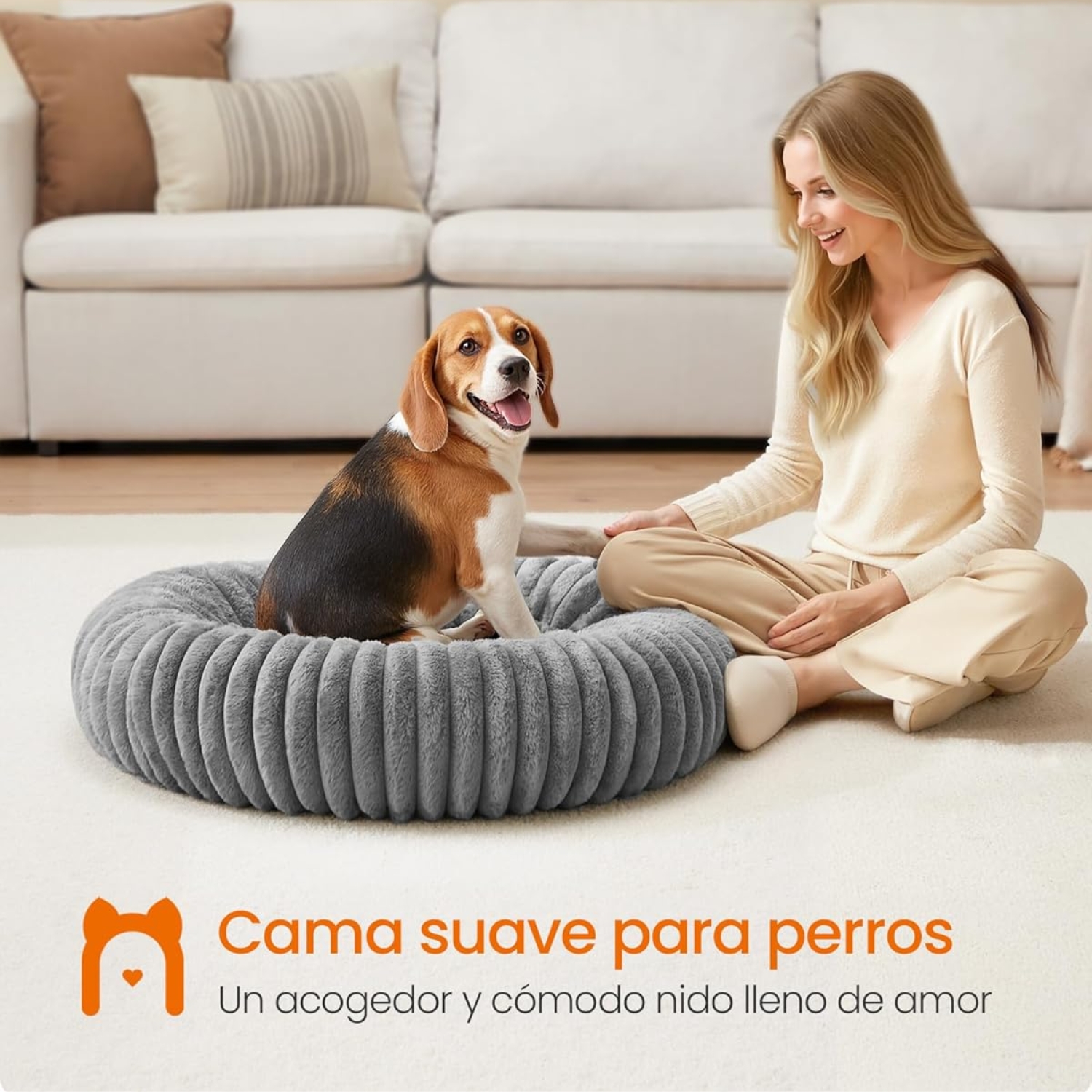 Cama Para Mascotas Cojín Acolchado 50cmx18cm - 4