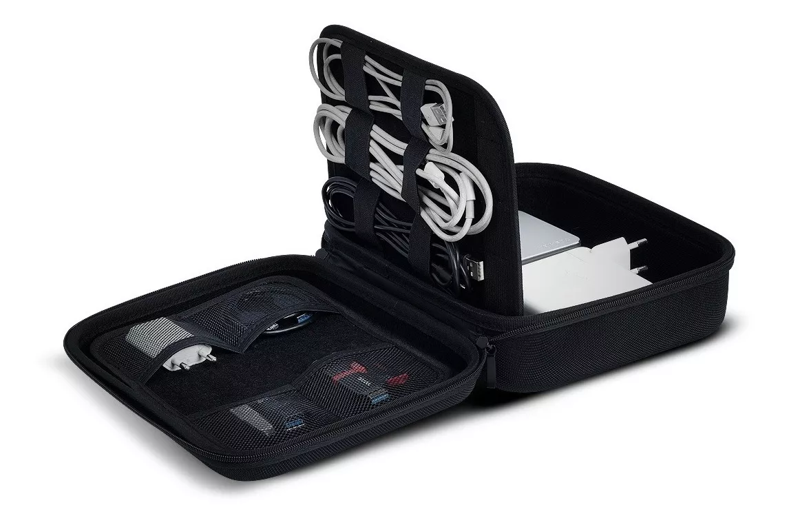 Ripley - BOLSO ORGANIZADOR PARA CABLES USB CASE RIGIDO PROTECTOR
