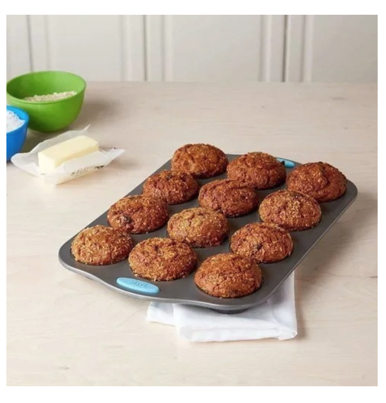 MOLDE 12 MUFFINS CUPCAKES PLACA TEFLÓN PETTISH ONLINE VC COLOR NEGRO - 4