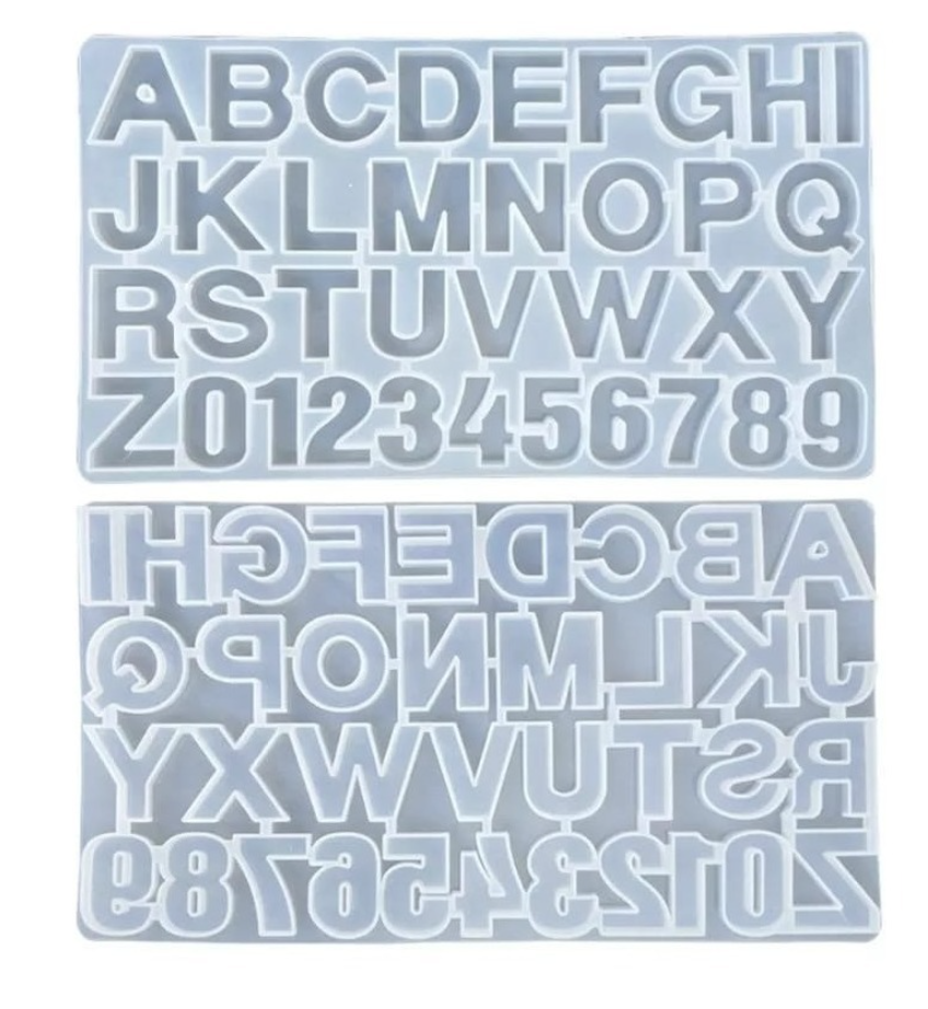 MOLDE DE SILICONA LETRAS MOLDES SILICONA REPOSTERIA 36 CAVID - 5