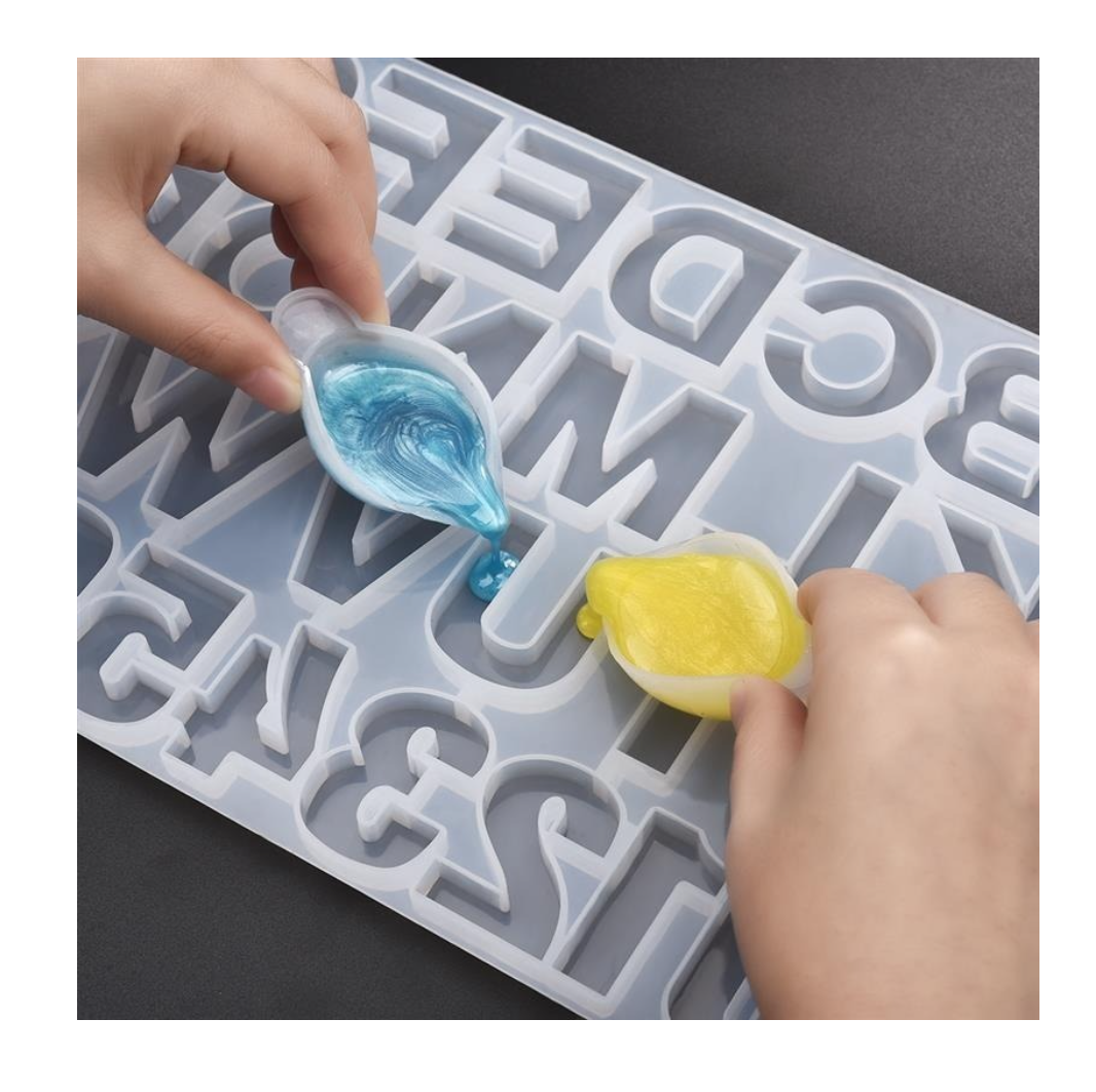 MOLDE DE SILICONA LETRAS MOLDES SILICONA REPOSTERIA 36 CAVID - 7