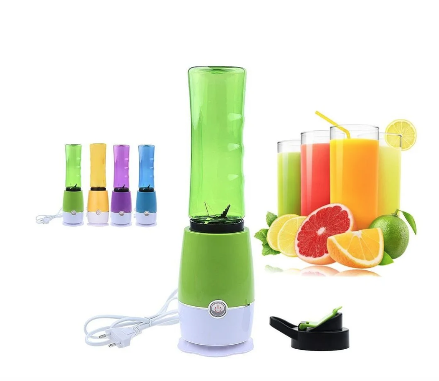 JUGUERA BATIDORA LICUADORA PERSONAL PORTÁTIL 2VASOS LIONSHOP - 1