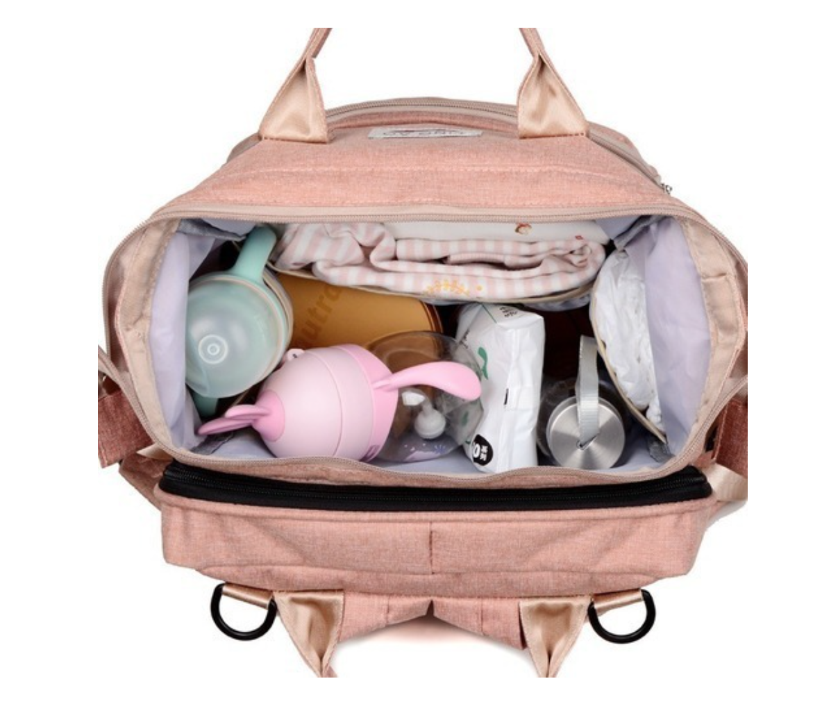MOCHILA 3 EN 1 PAÑALERA CUNA Y MUDADOR PORTÁTIL PARA BEBÉS - 3