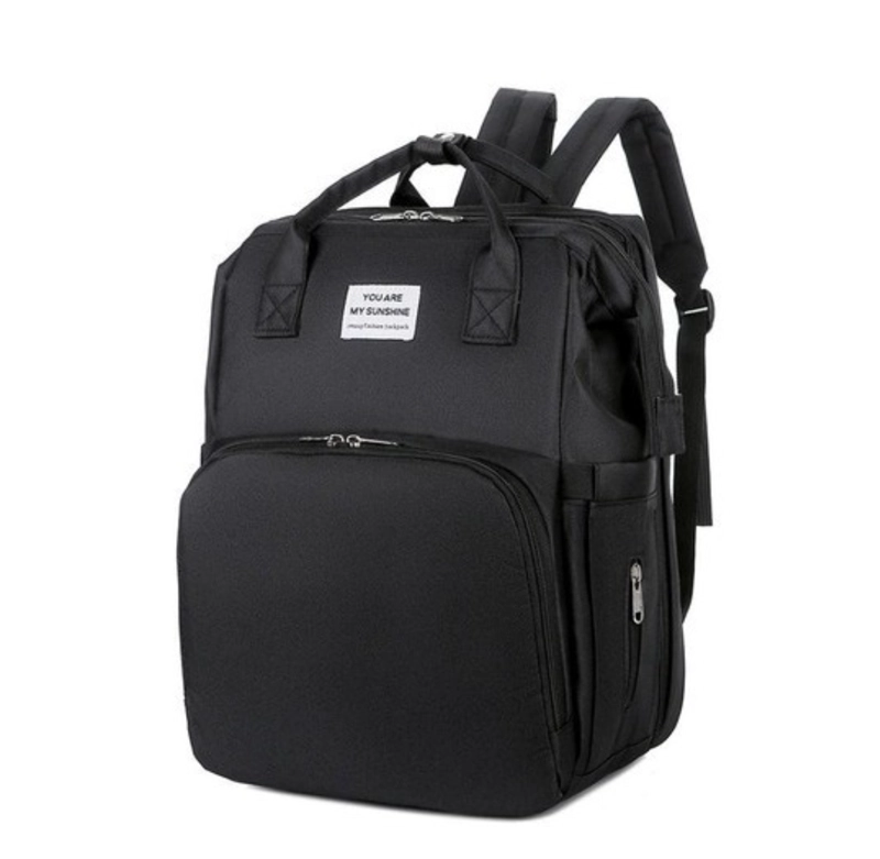 MOCHILA 3 EN 1 PAÑALERA CUNA Y MUDADOR PORTÁTIL PARA BEBÉS - 3