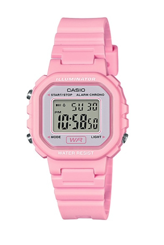 RELOJ CASIO UNISEX PULSERA YOUTH LA20 ESTILO VIBRANTEROSA - 1