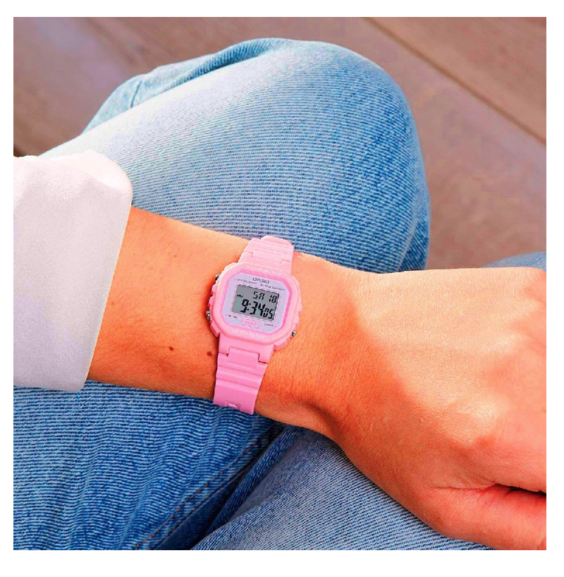 RELOJ CASIO UNISEX PULSERA YOUTH LA20 ESTILO VIBRANTEROSA - 2