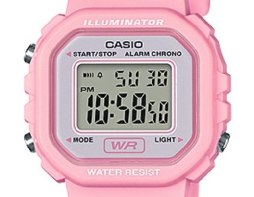 RELOJ CASIO UNISEX PULSERA YOUTH LA20 ESTILO VIBRANTEROSA - 3