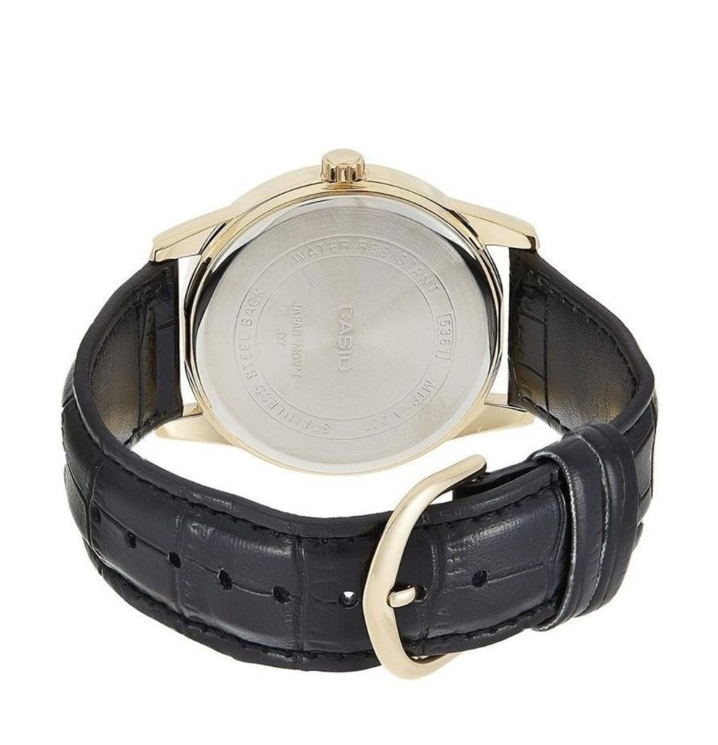 RELOJ CASIO HOMBRE ENTICER MTPV001: ESTILO CLASICODORADO S - 4