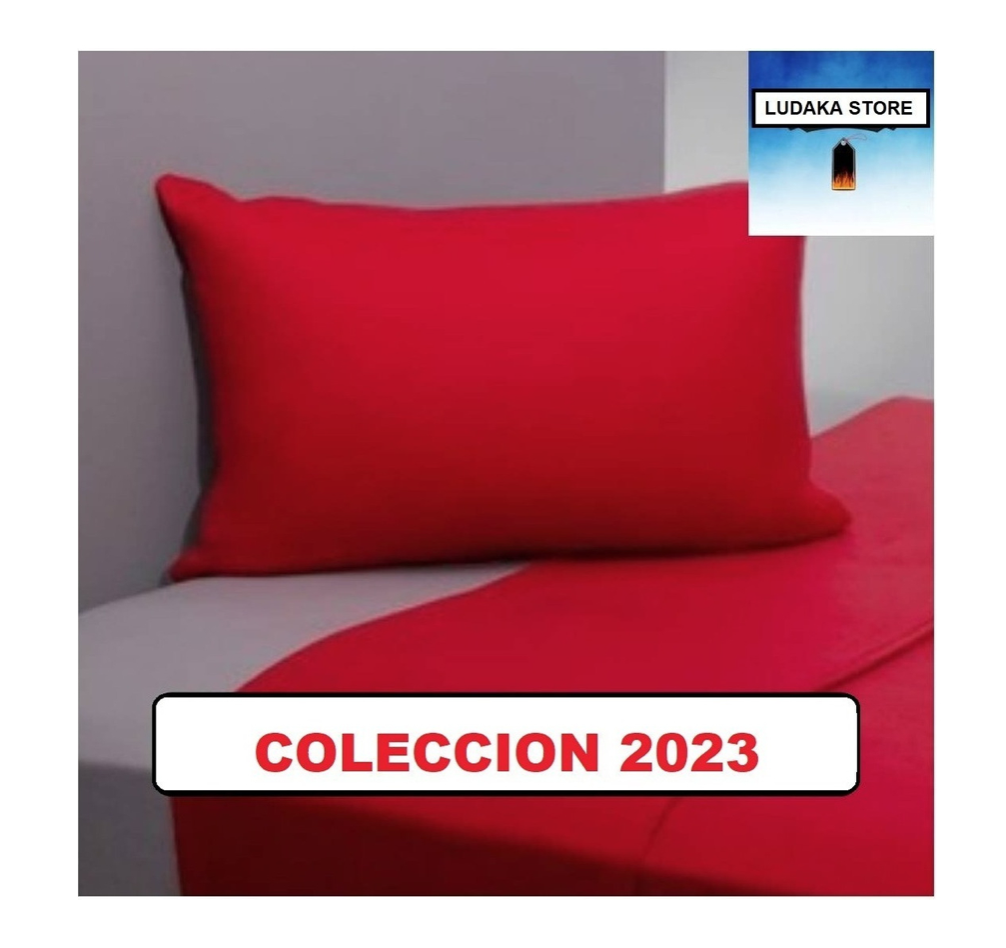 SÁBANAS INVIERNO 1.5 PLAZAS POLAR ROJO 3 PIEZAS - 3