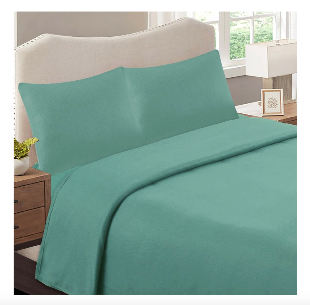 SÁBANAS MEY STOCK 1.5 PLAZAS POLAR AZUL BEBE - 1