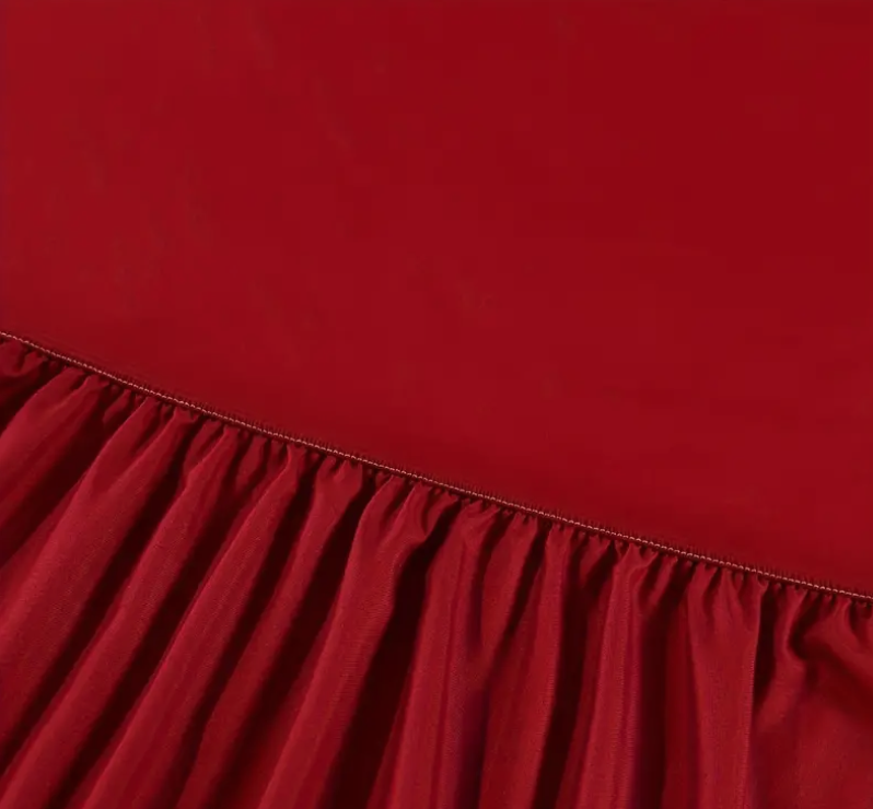 SÁBANAS MEY STOCK 1.5 PLAZAS POLAR ROJO - 2